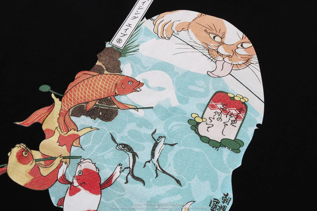 A BATHING APE X UKIYO-E APE HEAD TEE #4