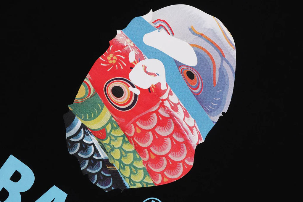 A BATHING APE CARP STREAMER PHOTO APE HEAD TEE