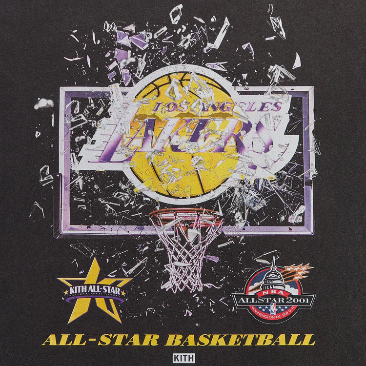 KITH X LAKERS SHATTERED BACKBOARD VINTAGE TEE