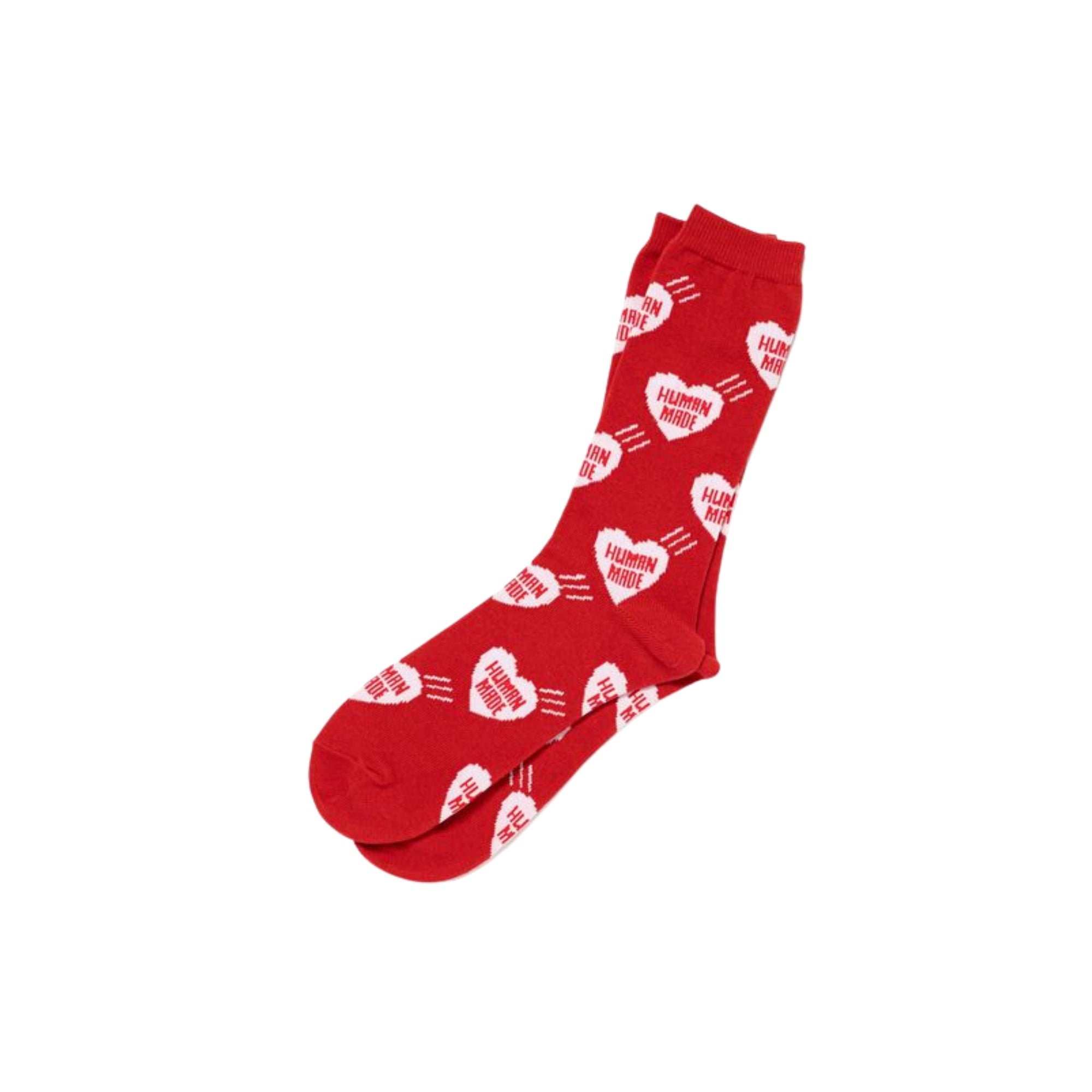HUMAN MADE HEART PATTERN SOCKS