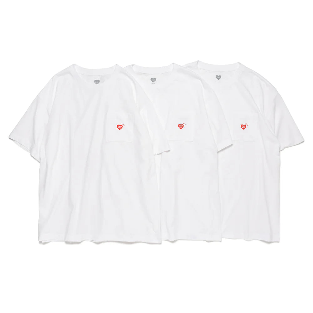 HUMAN MADE 3-PACK POCKET TEE SET