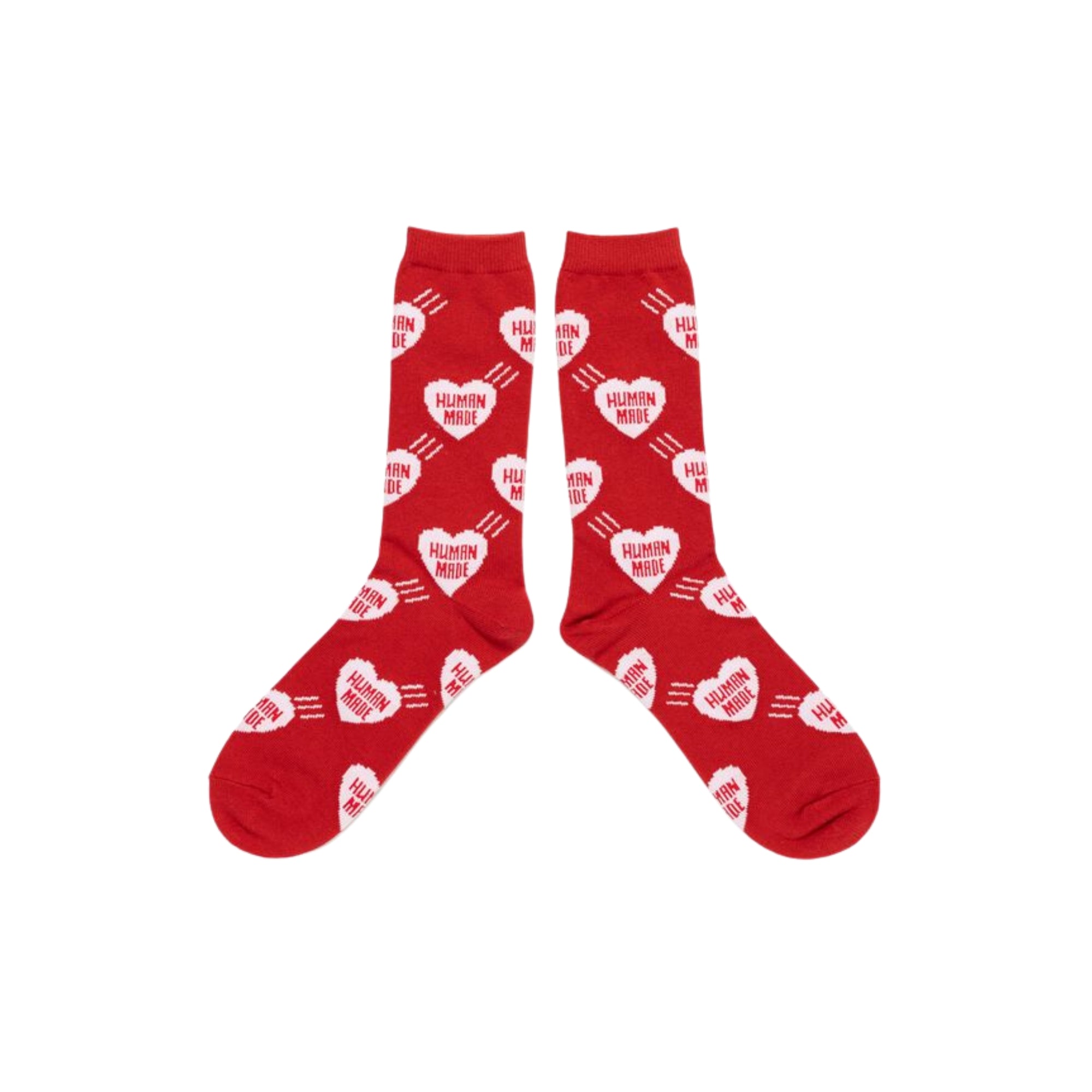 HUMAN MADE HEART PATTERN SOCKS