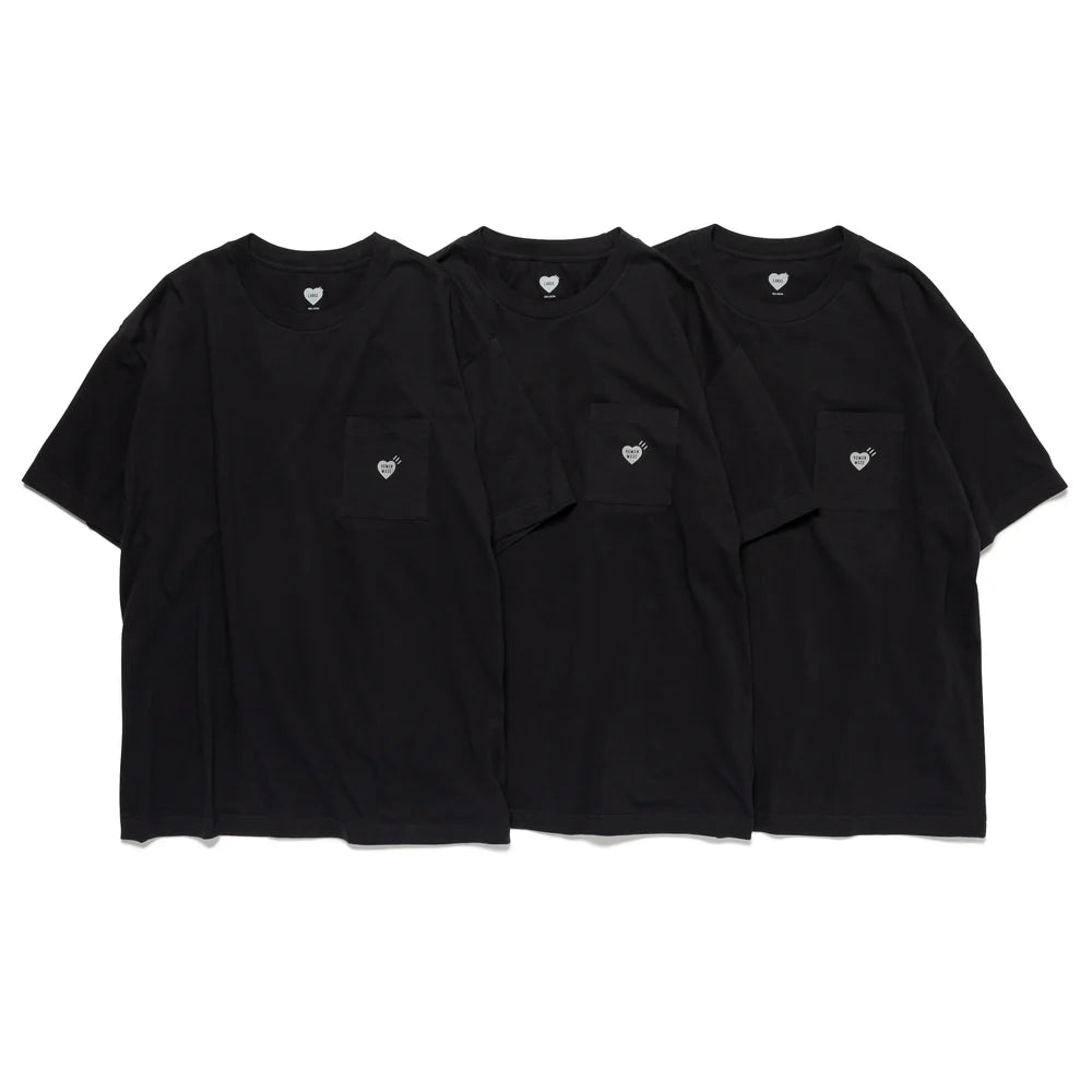 HUMAN MADE 3-PACK POCKET TEE