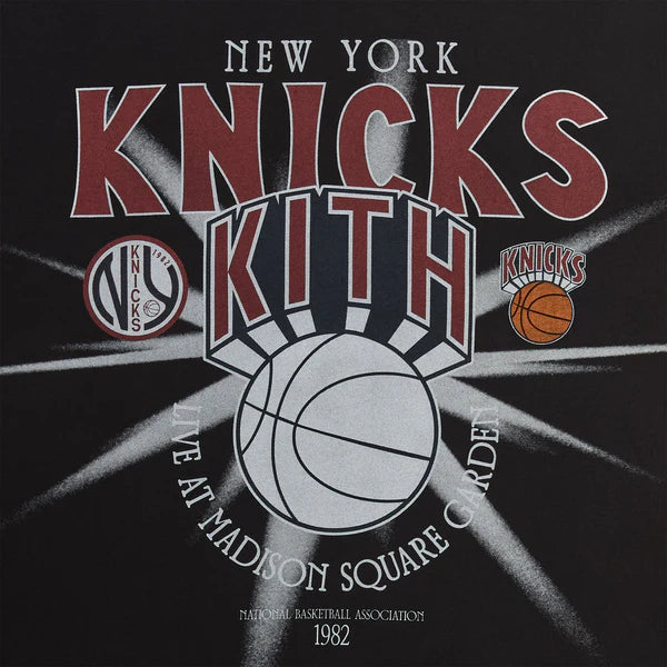 KITH MEN'S BLACK X NEW YORK KNICKS MSG BURST JONES TEE