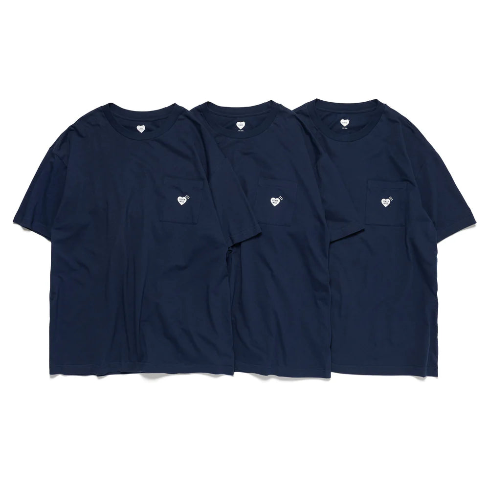 HUMAN MADE 3-PACK POCKET TEE SET