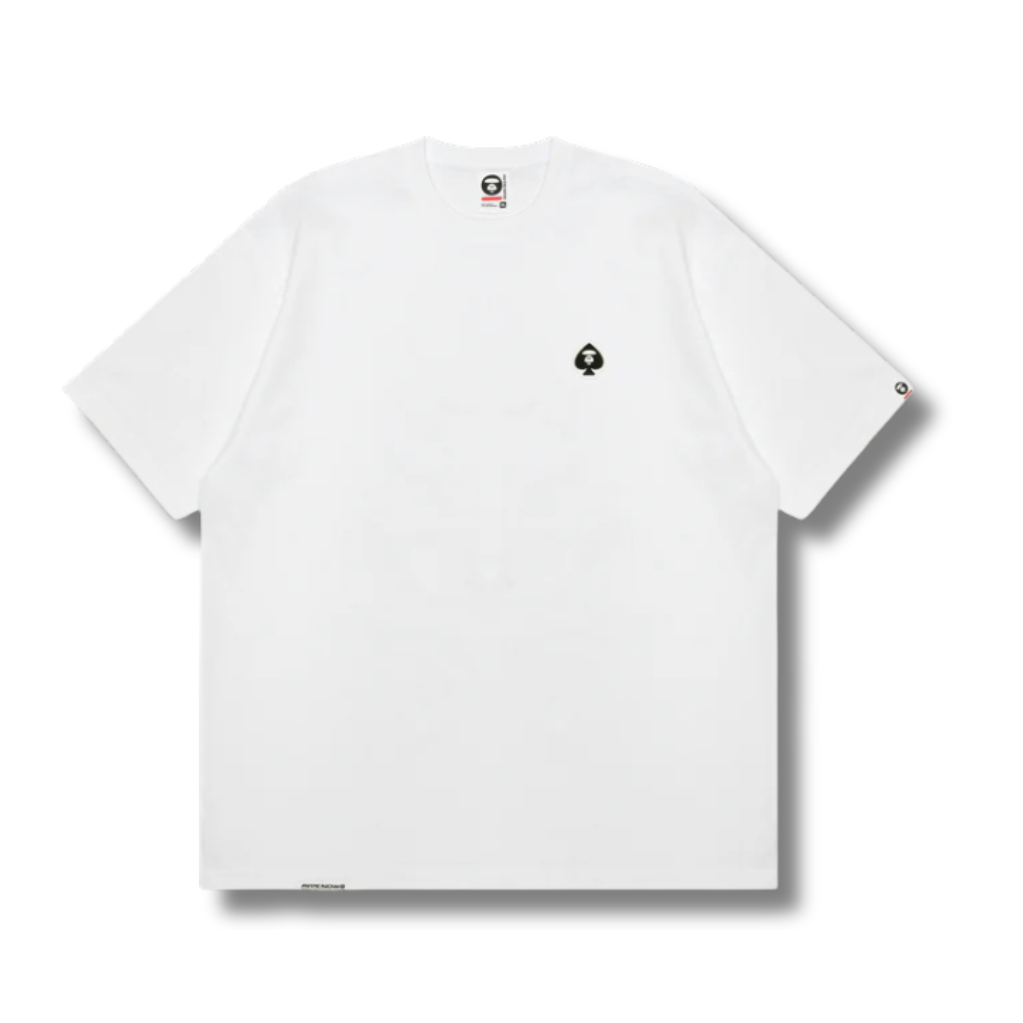 AAPE AAPENOW SPADES LOGO TEE / WHITE