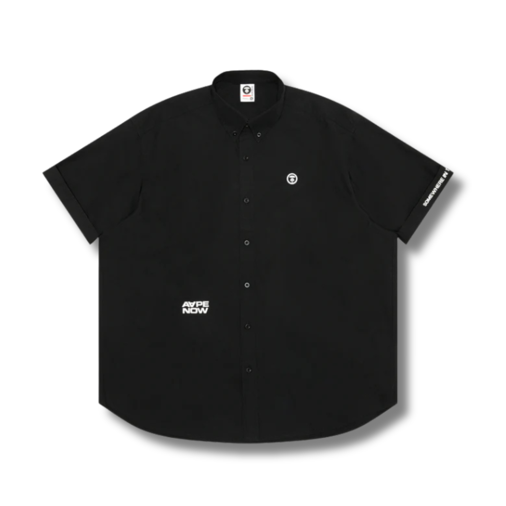 AAPE NOW MOONFACE LOGO S/S SHIRT