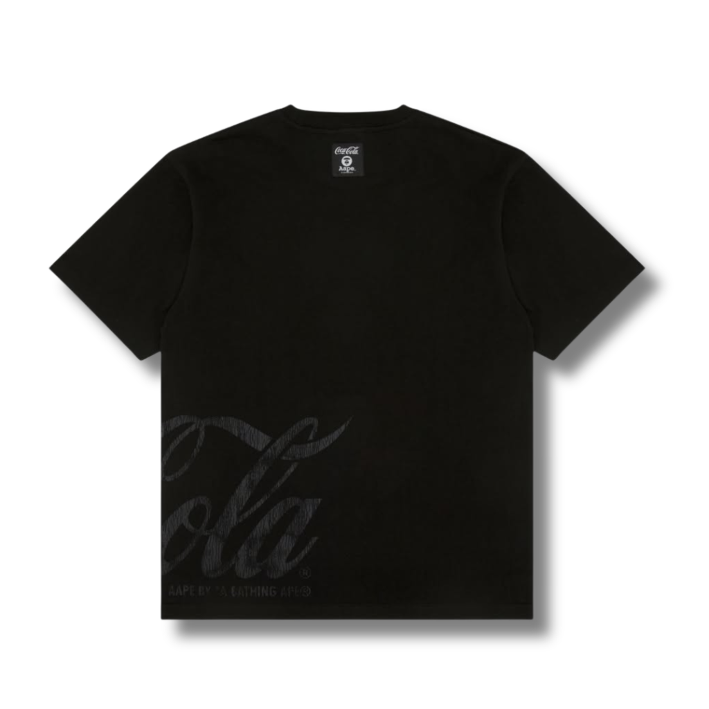 AAPE X COCA COLA TEE / BLACK
