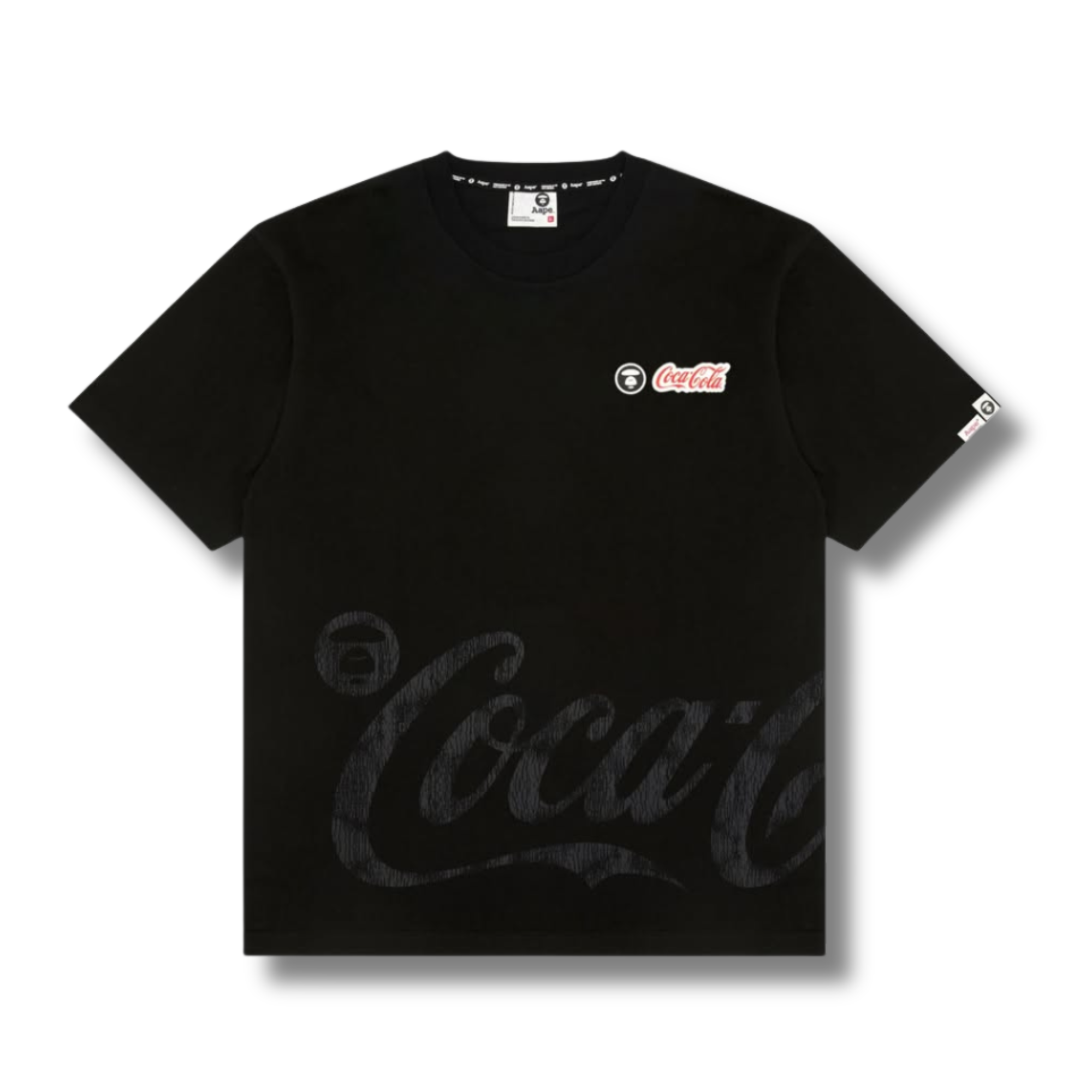 AAPE X COCA COLA TEE / BLACK
