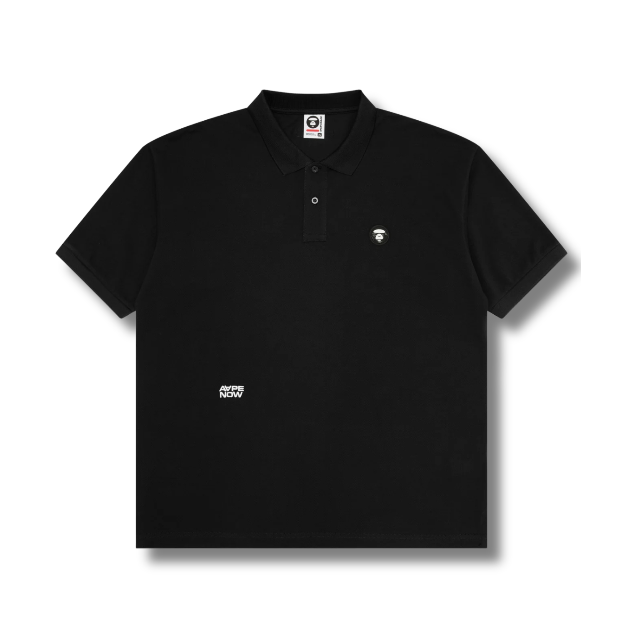 AAPE MOONFACE LOGO POLO SHIRT