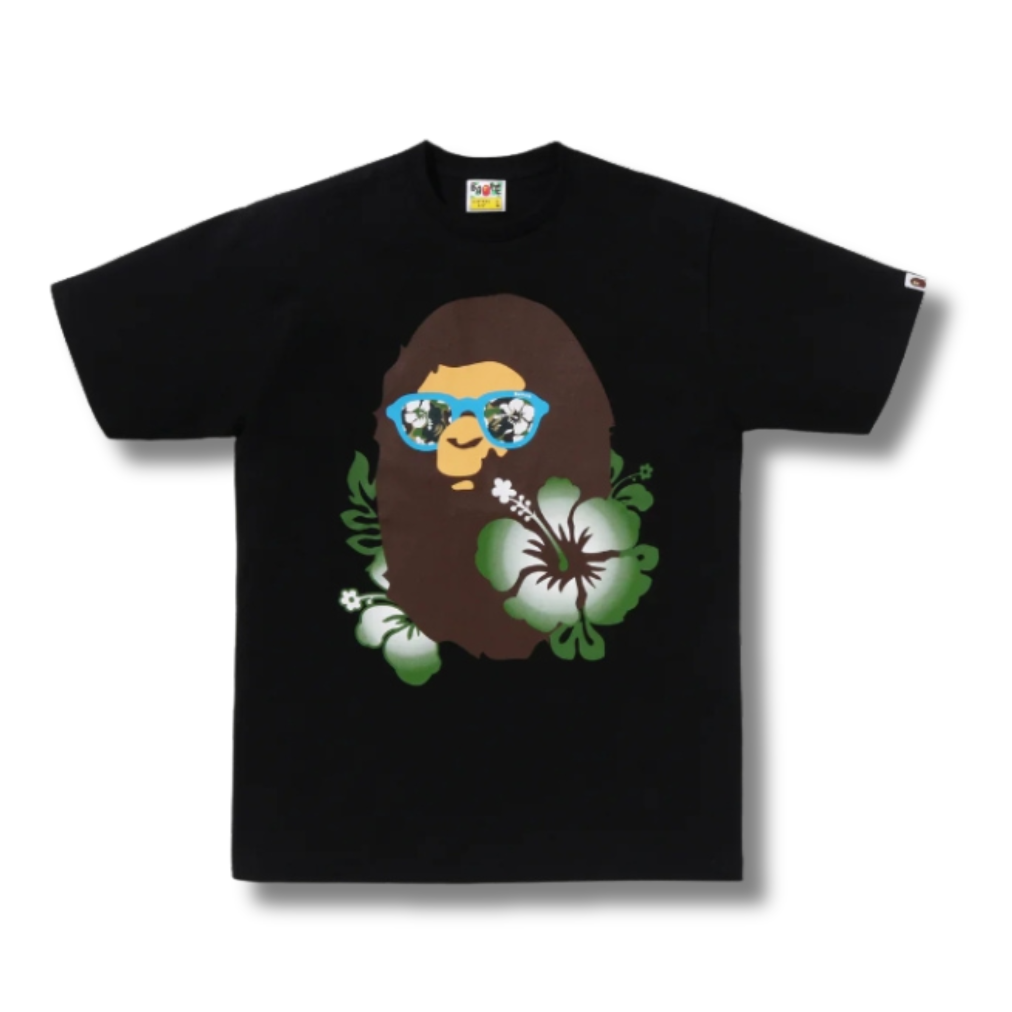 A BATHING APE "ABC RESORT CAMO APE HEAD" TEE