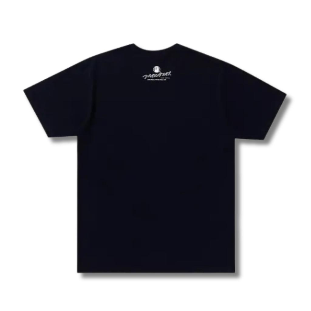 A BATHING APE APE HEAD BAPESTA TEE INDIGO