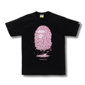 A BATHING APE APE HEAD SAKURA TEE