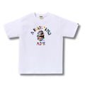 A BATHING APE ART CAMO COLLEGE TEE / WHITE