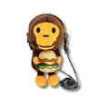 A BATHING APE BABY MILO PLUSH MOBILE BAG