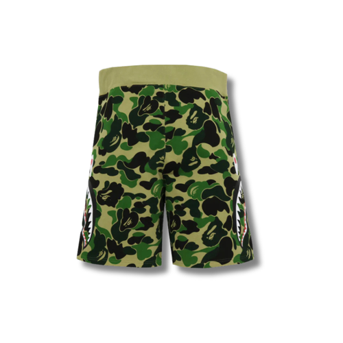 A BATHING APE BIG ABC CAMO SIDE SHARK SWEAT SHORT