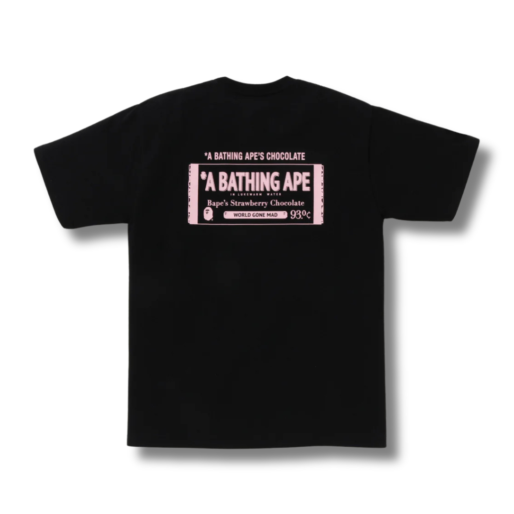 A BATHING APE CHOCOLATE BAR APE HEAD TEE