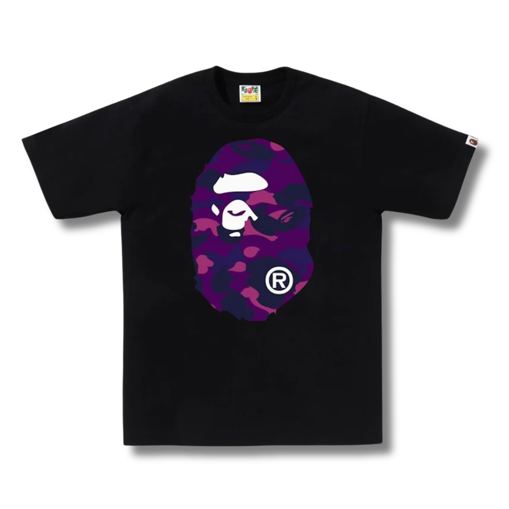 A BATHING APE COLOR CAMO BIG APE HEAD TEE