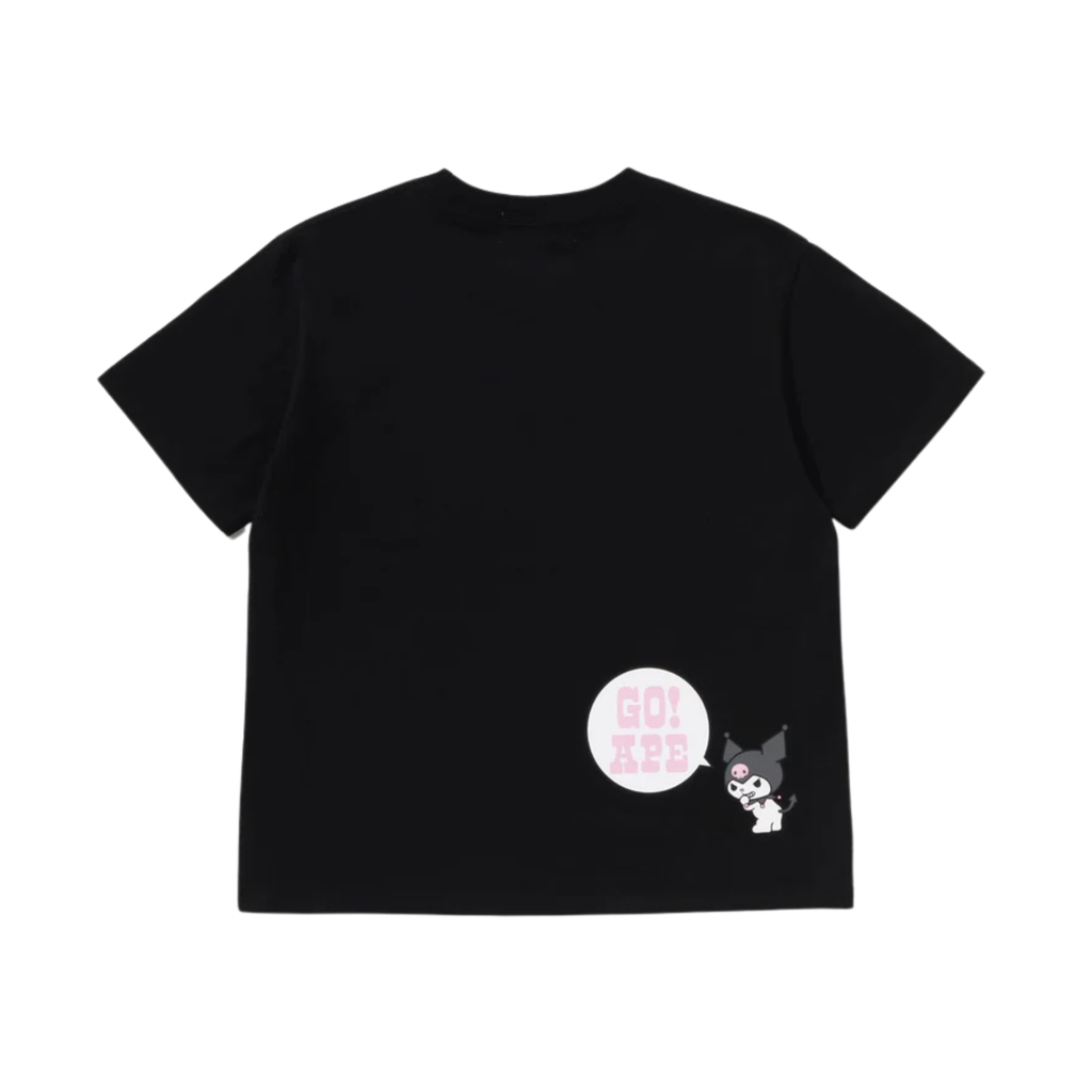 A BATHING APE X KUROMI COLLEGE MINI TEE