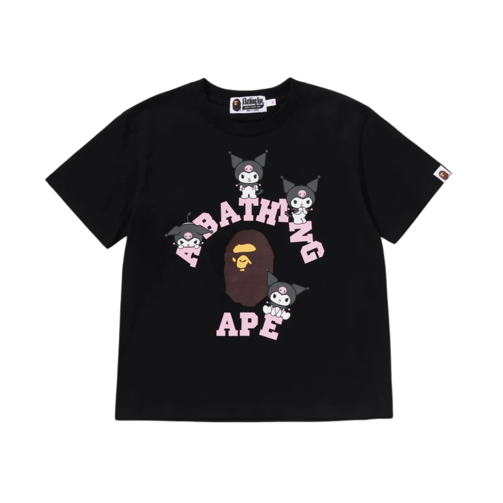 A BATHING APE X KUROMI COLLEGE MINI TEE