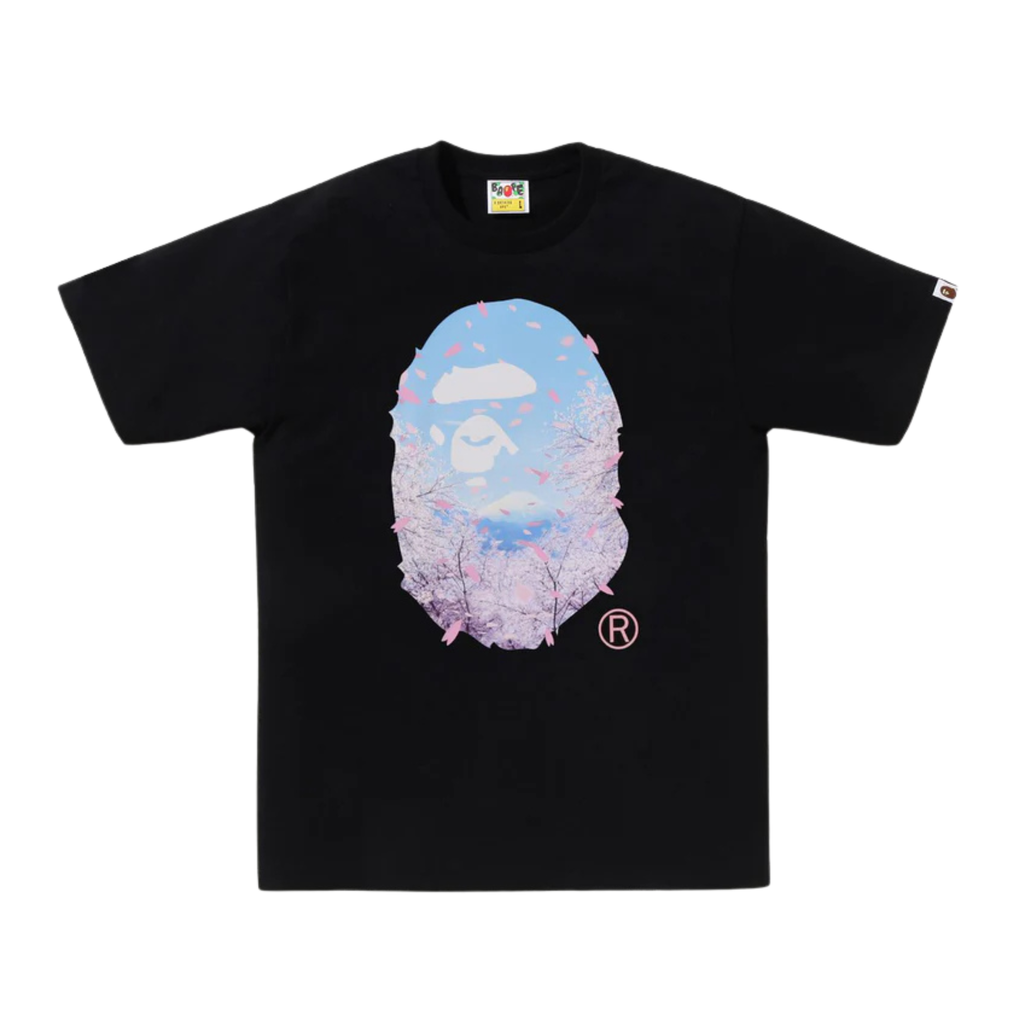 A BATHING APE SAKURA PHOTO APE HEAD TEE