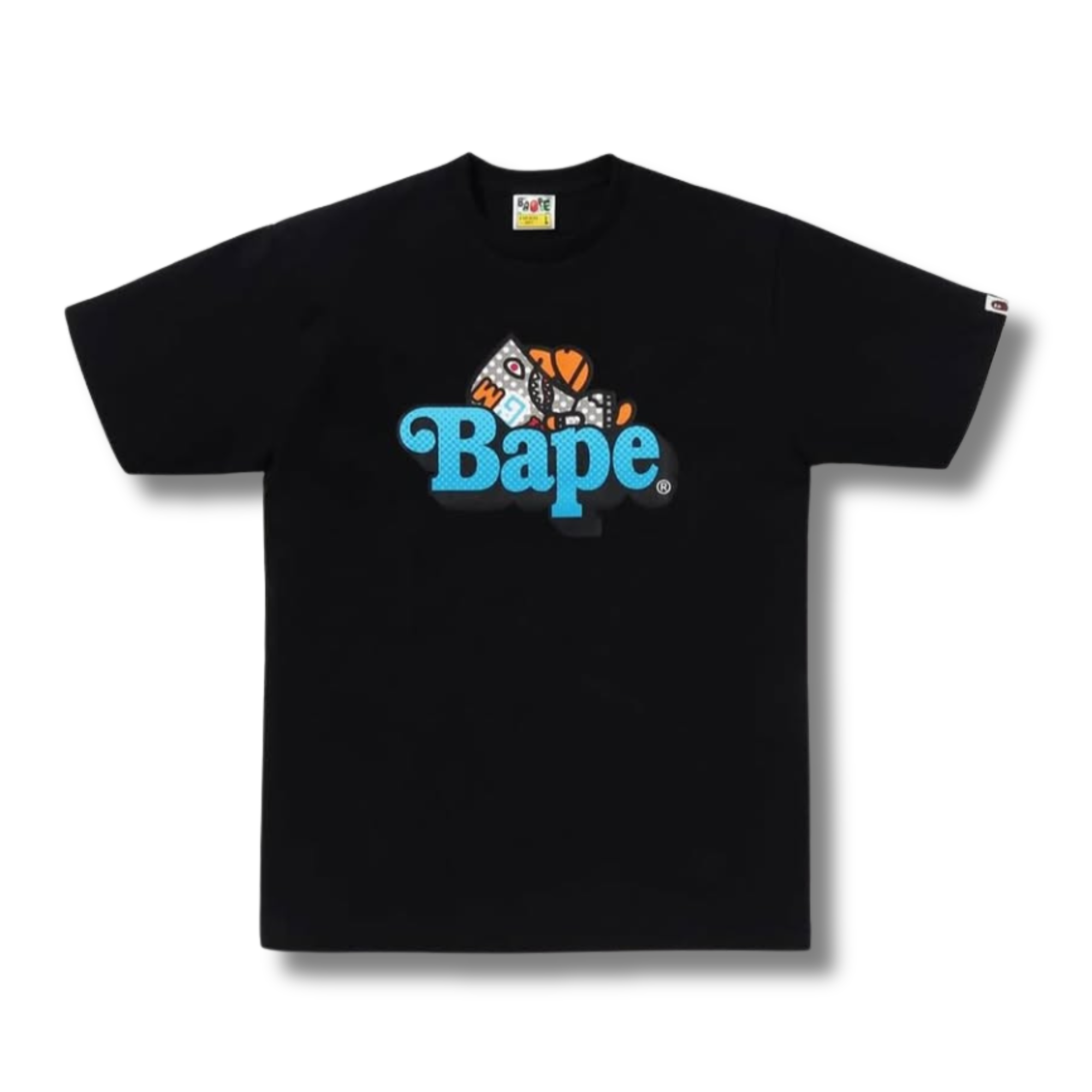 A BATHING APE OSAKA EXCLUSIVE COLORS MILO ON BAPE SUMMER TEE / BLACK