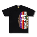 A BATHING APE FANS SCARF BIG APE HEAD TEE
