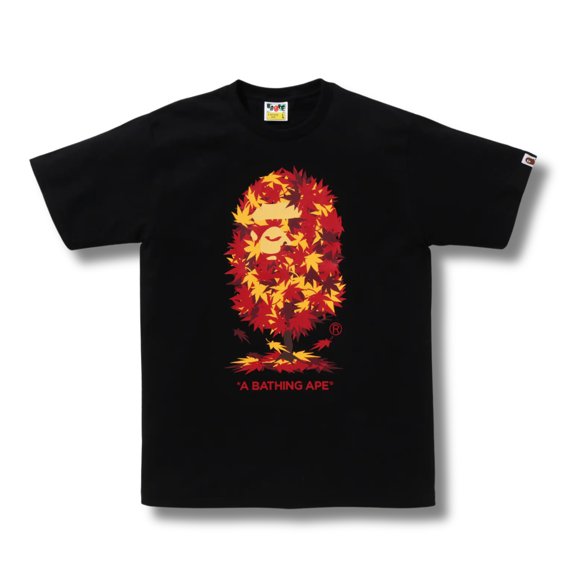 A BATHING APE JAPAN AUTUMN APE HEAD TEE / BLACK