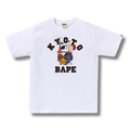 A BATHING APE KYOTO STORE EXCLUSIVE FESTIVAL COLLEGE TEE WHITE