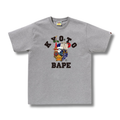 A BATHING APE KYOTO STORE EXCLUSIVE FESTIVAL COLLEGE TEE GRAY