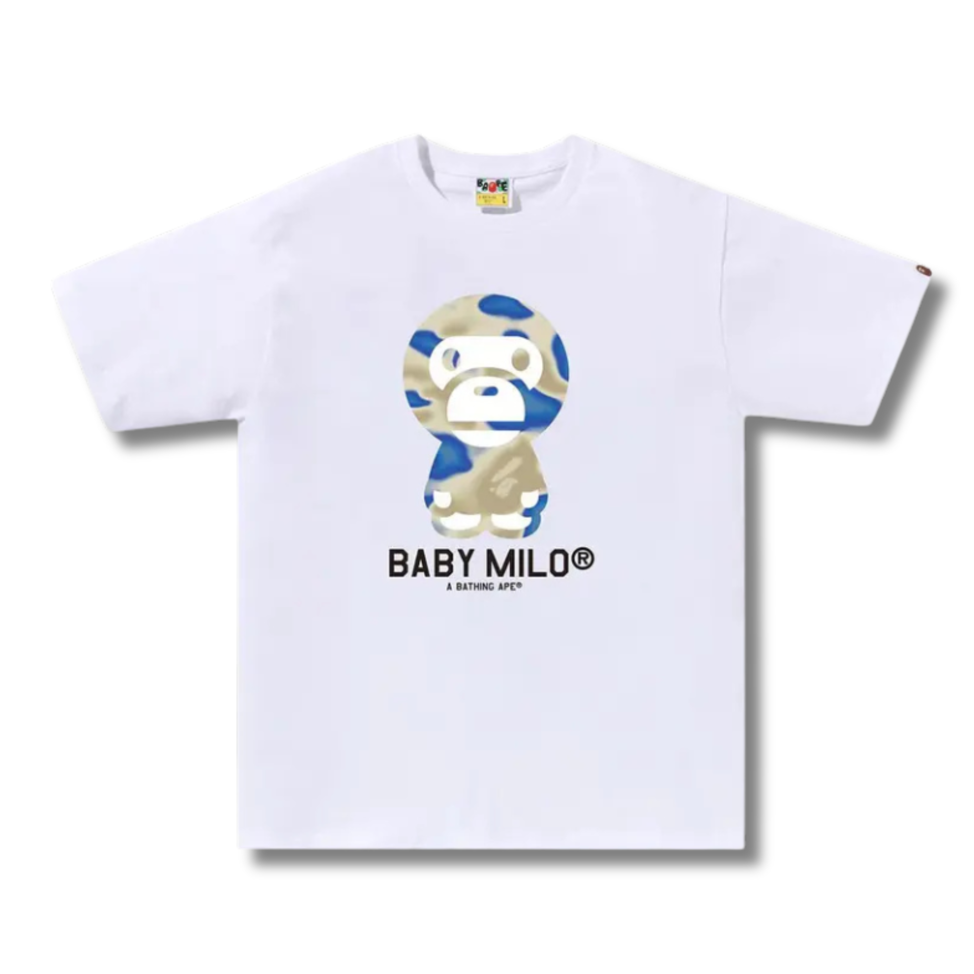 A BATHING APE LIQUID CAMO BABY MILO TEE