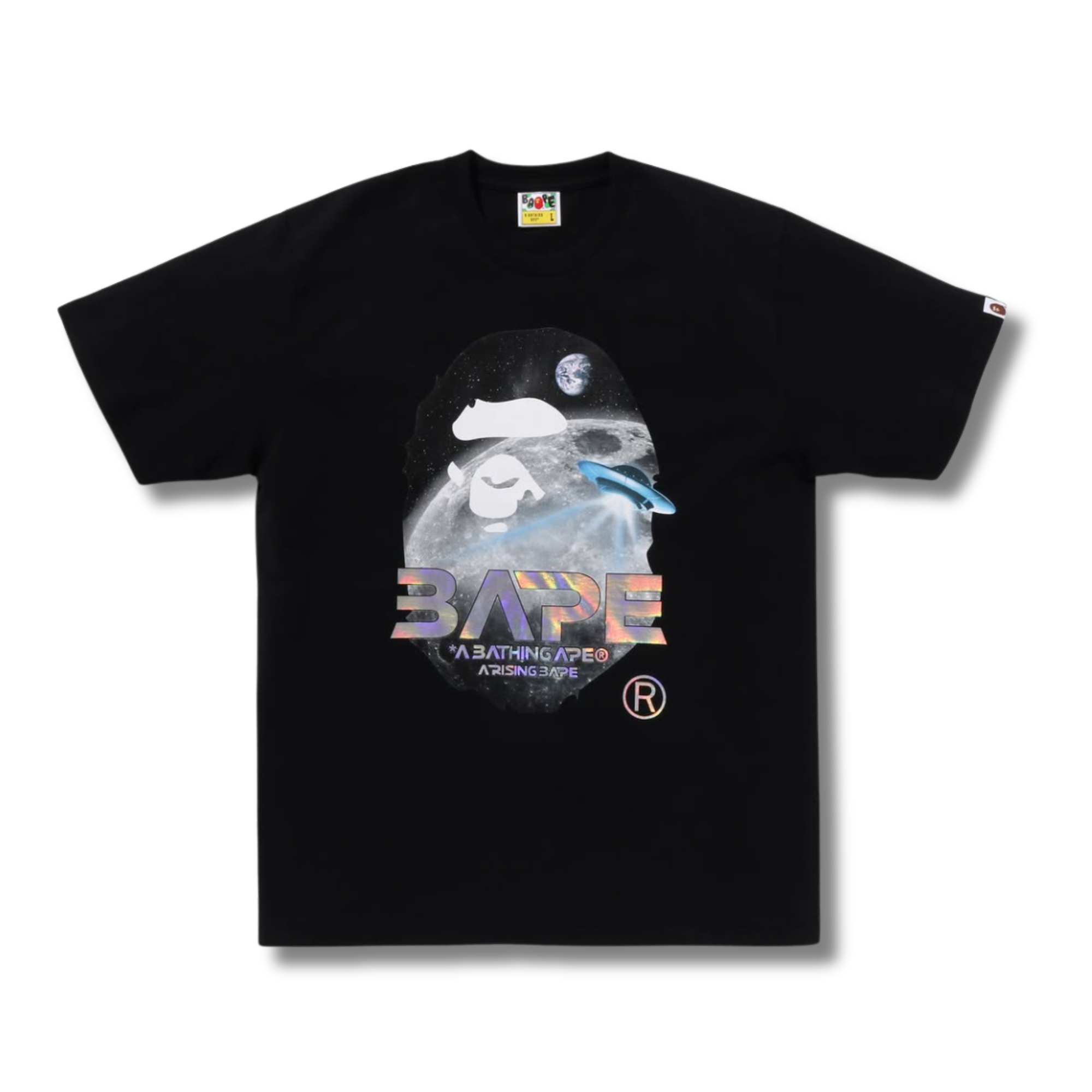 A BATHING APE MOON PHOTO APE HEAD TEE