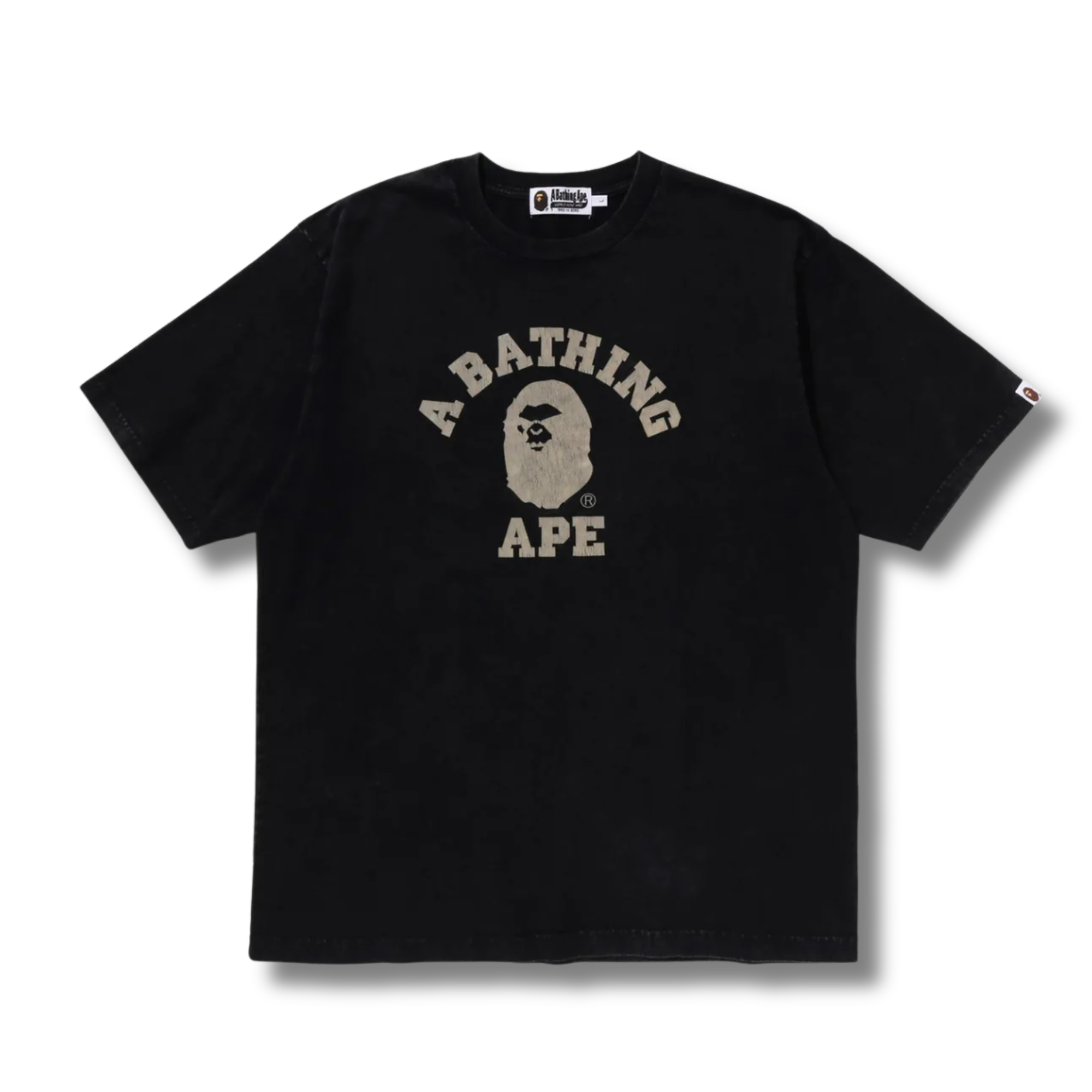 A BATHING APE OVERDYE COLLEGE TEE