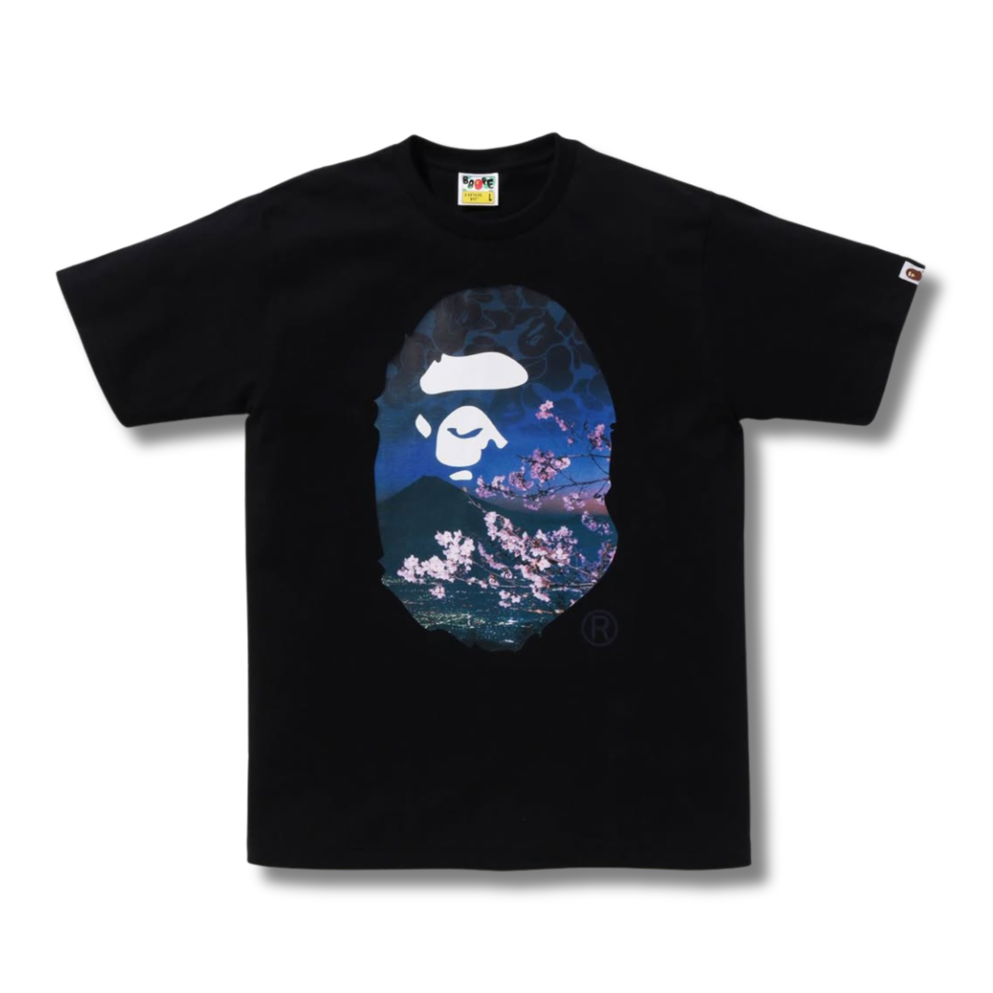 A BATHING APE SAKURA PHOTO APE HEAD TEE