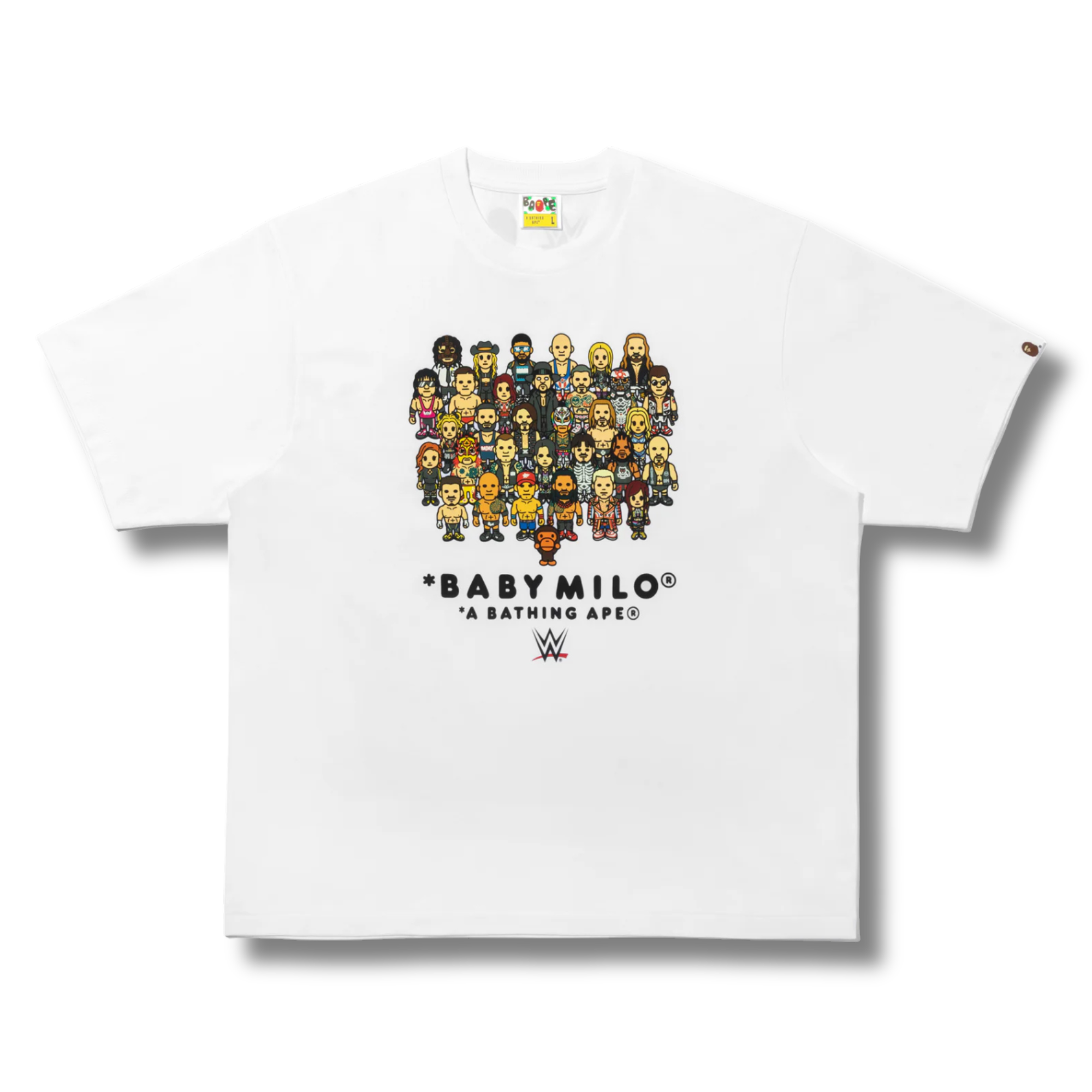 A BATHING APE WRESTLERS BABY MILO RELAXED TEE