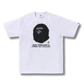 A BATHING APE X CDG APE HEAD TEE WHITE