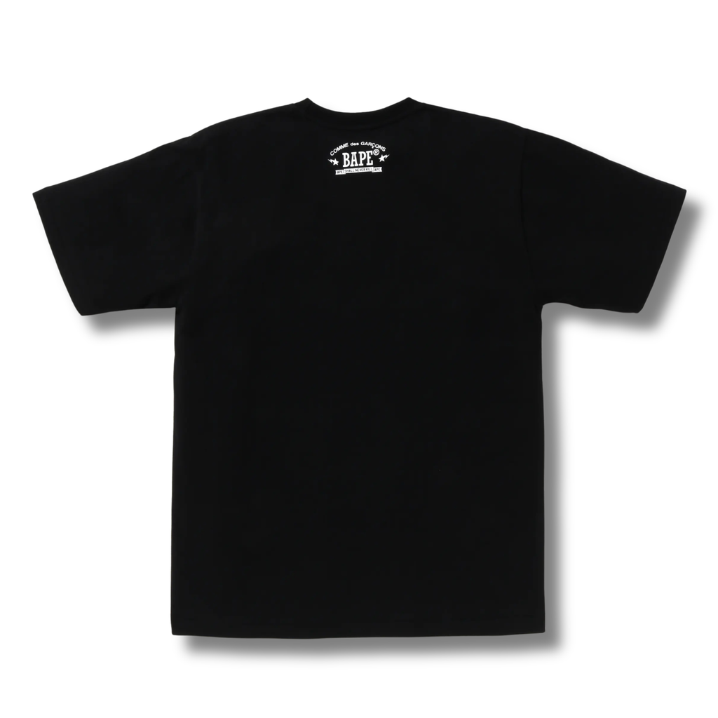 A BATHING APE X CDG BABY MILO TEE BLACK