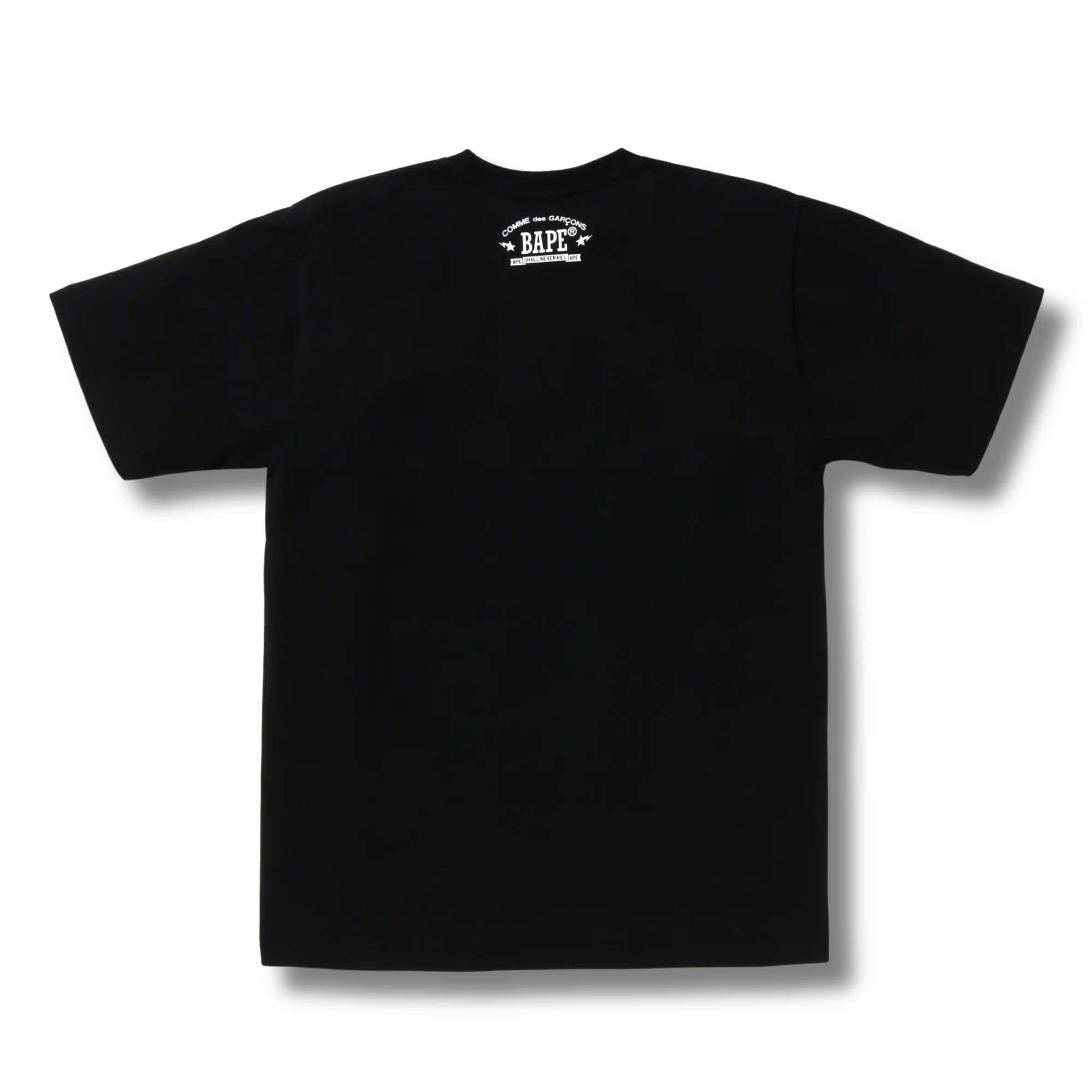 A BATHING APE X CDG BABY MILO TEE BLACK