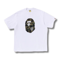 A BATHING APE X CLOT CAMO BIG APE HEAD TEE