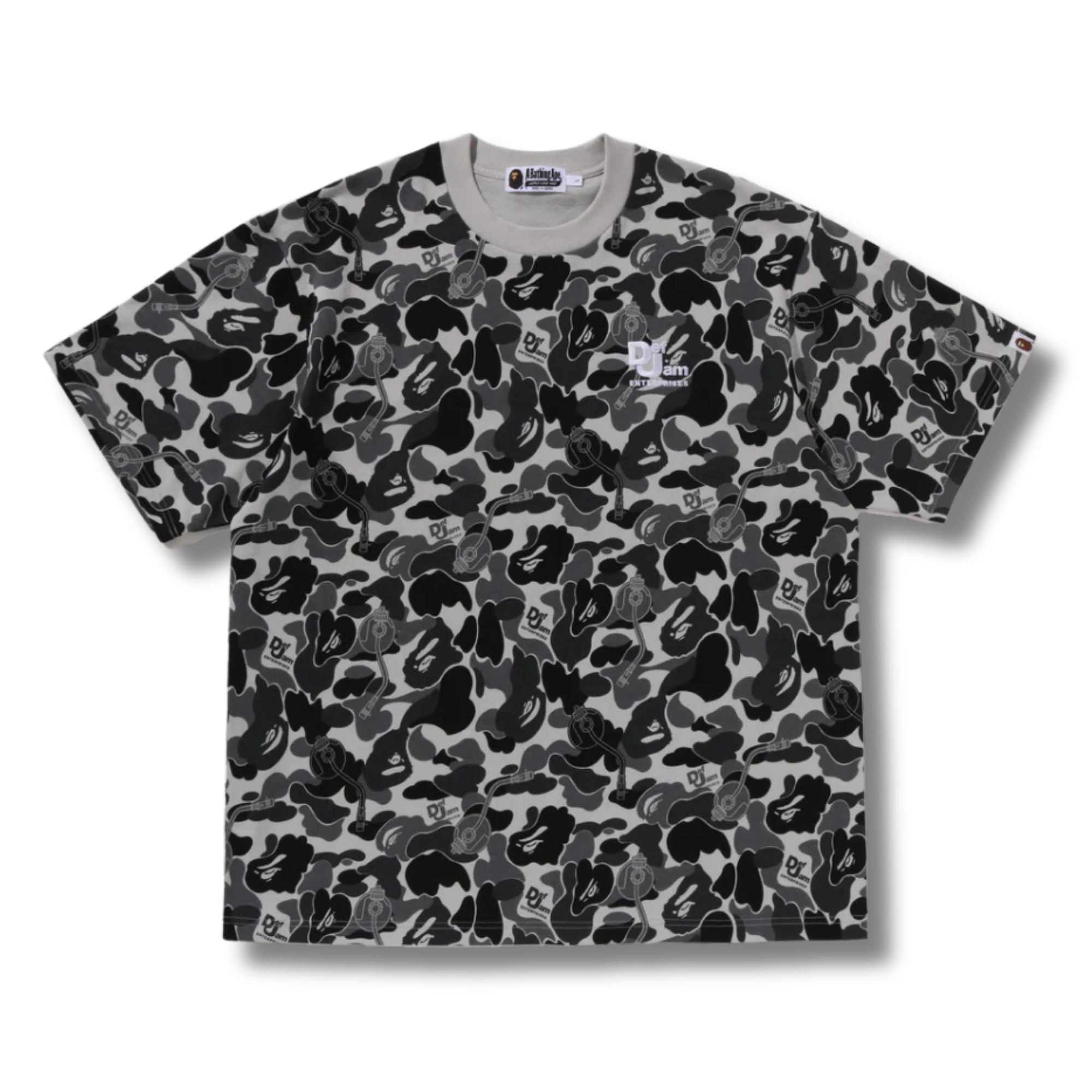 A BATHING APE X DEF JAM CAMO TEE