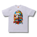 A BATHING APE X MARVEL CAMO BLACK WIDOW TEE