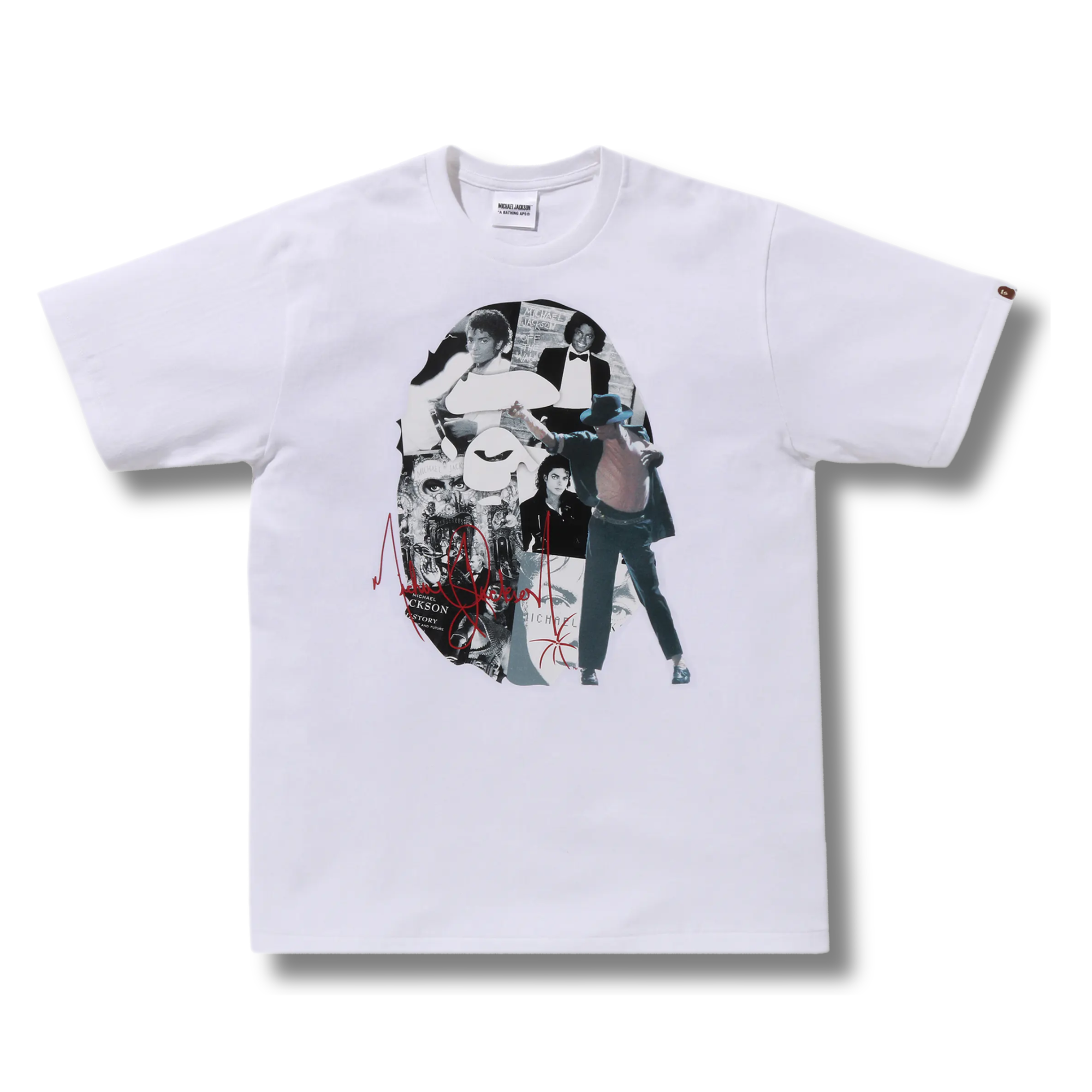 A BATHING APE X MICHEAL JACKSON ALBUM JACKET APE HEAD TEE