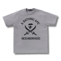 A BATHING APE X NBHD TEE GRAY