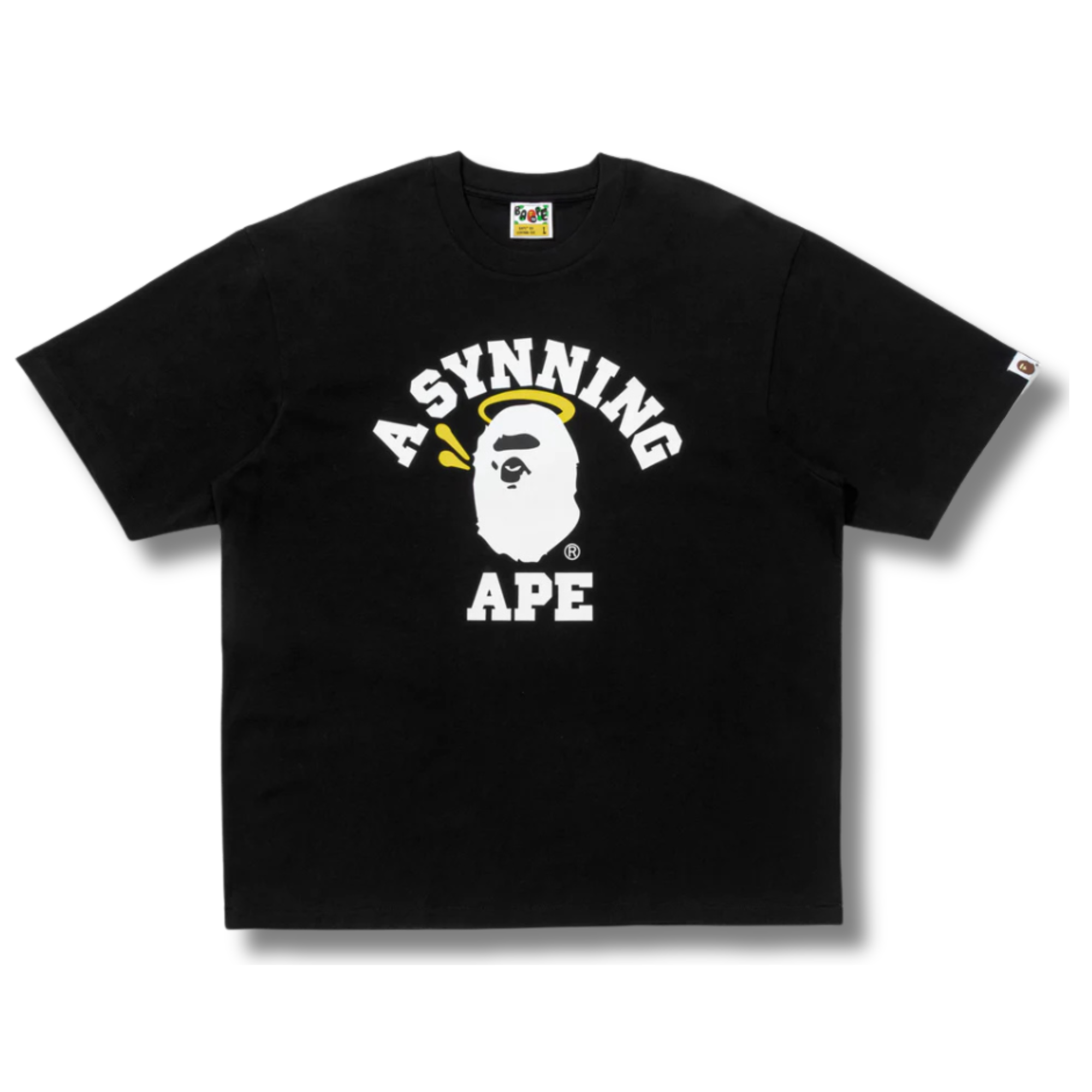 A BATHING APE X SPOTIFY X SYNA COLLEGE RELAXED FIT TEE