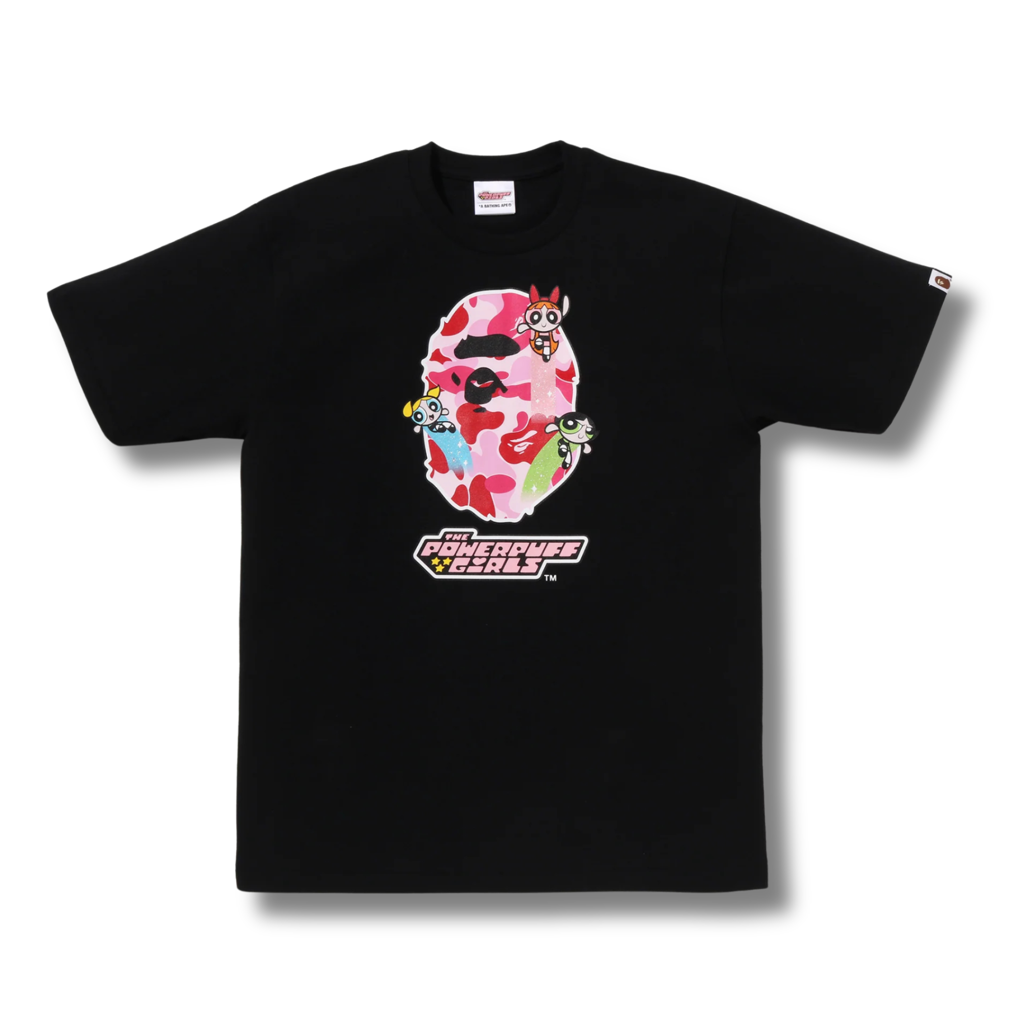 A BATHING APE X THE POWERPUFF GIRLS APE HEAD TEE