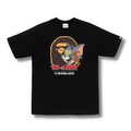 A BATHING APE X TOM AND JERRY TEE BLACK