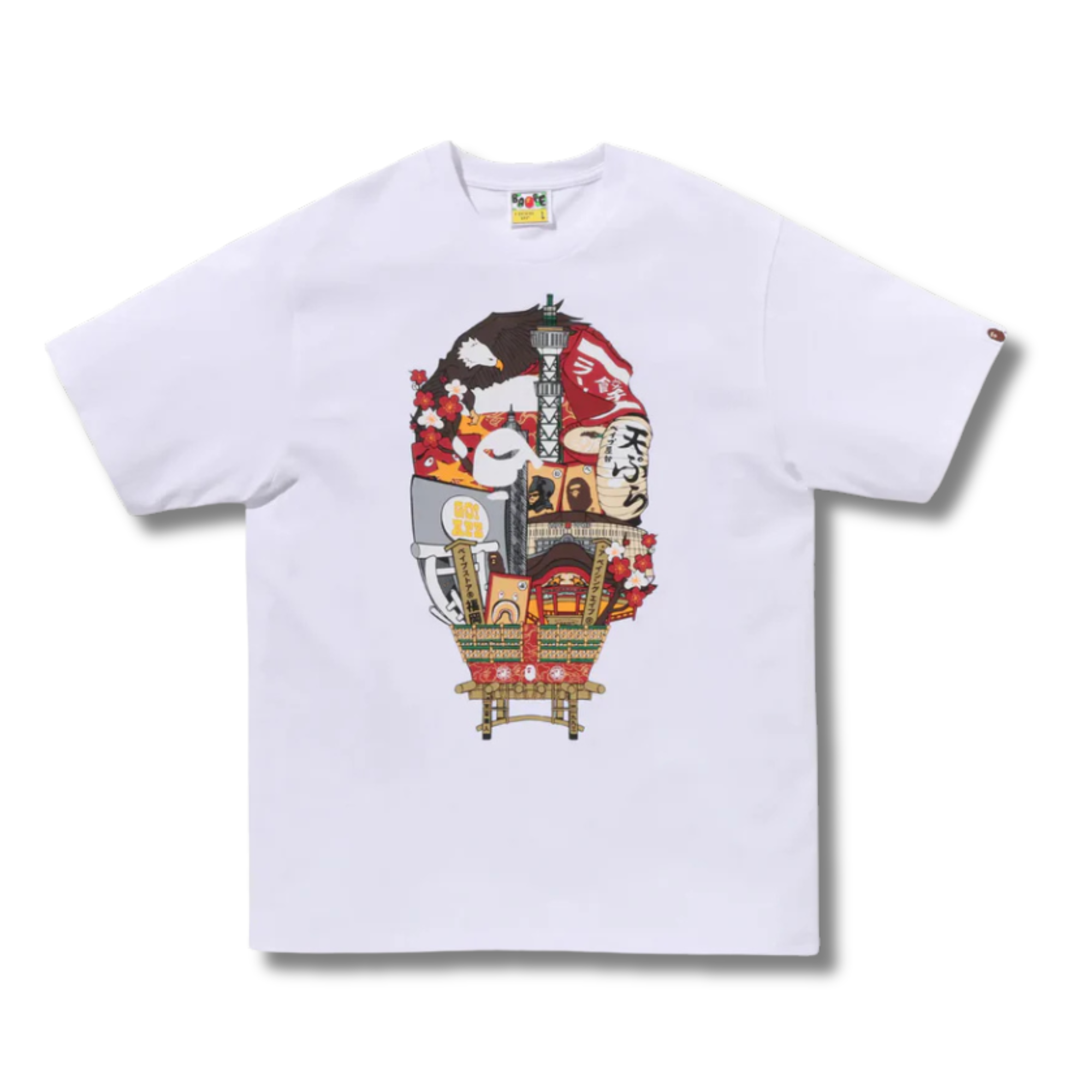 A BATHING APE FUKUOKA STORE EXCLUSIVE TEE / WHITE