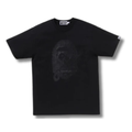 A BATHING APE X OVO STA CROCODILE PRINT TEE / BLACK