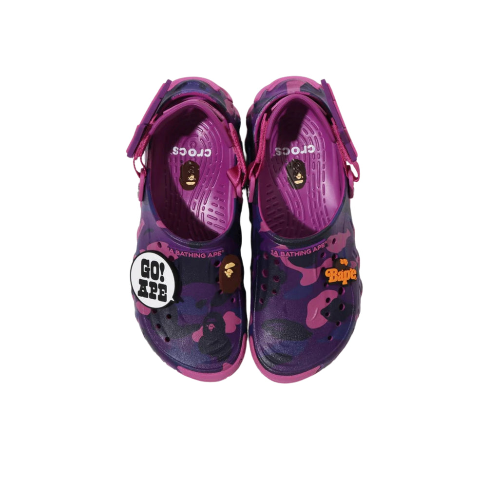 A BATHING APE X CROCS ECHO PURPLE