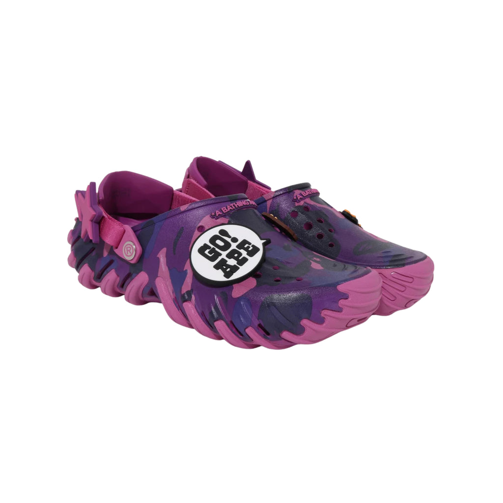 A BATHING APE X CROCS ECHO PURPLE